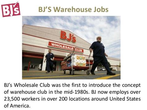 bjs jobs|bj's warehouse jobs near me.